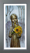Hope For Ukraine - Canvas - Grey Framed