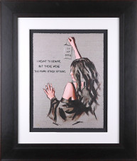 I Meant To Behave - Sketch - Black Framed