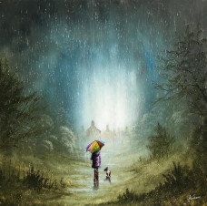 I'm Only Happy When It Rains - Canvas - Board Only