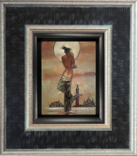 In Venice - Original - Black Framed
