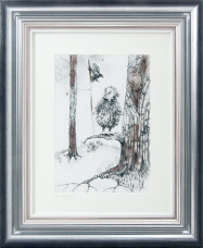 Learn To Fly - Sketch - Silver-Blue Framed