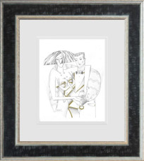 Lord And Lady II - Line Study - Limited Edition - Black Framed 