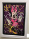 Minnie Pink Wave - Original - White Framed