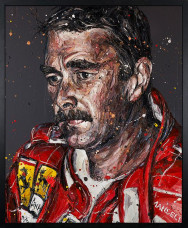 Monaco Mansell '90 - Canvas - Black Framed - Framed Box Canvas