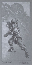 Ninja Star - Sketch - Mounted