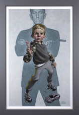 No Tim To Die - Canvas - Grey Framed