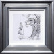 Oh My Fur And Whiskers - Sketch - Silver-Blue Framed