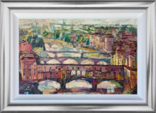 Our Bridges - Original - Silver Framed