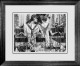 Piano Bar (Black & White) - Sketch - Limited Edition - Black Framed