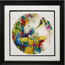 Pretty Polly (Parrots & Parakeets) - Small - Framed
