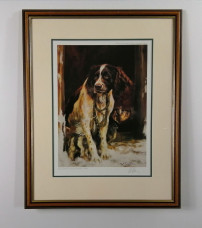 Ready (Springer Spaniel) - Brown Framed