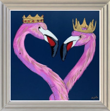 Regal Lovers - Original - Light Grey Framed