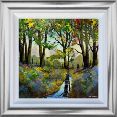 Spring Stream - Original - Silver Framed