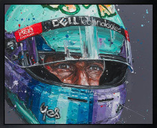 The Better Prospect (Daniel Ricciardo) - Canvas - Artist proof Black Framed - Framed Box Canvas