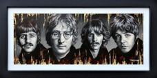 The Fab Four - Original - Black Framed
