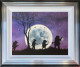We Hates Weasels II - Original - Blue And Silver Framed