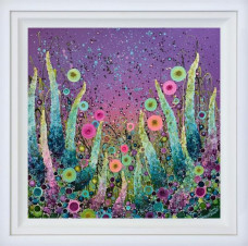 When The Skies Shimmer - Original - White Framed