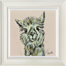 Alan - Original - White Framed