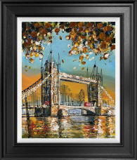 Autumn Over The Bridge - Original - Framed