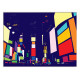Electric Dreams NYC - Canvas Deluxe - White Framed