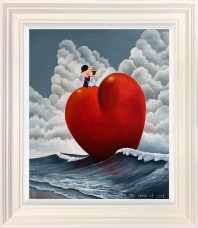 On The Wave Of Love - Original - Cream Framed