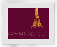 Parisian Nights - White Framed