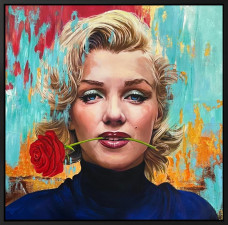 Rose For A Lover - Original - Framed