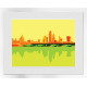 St Pauls To The City - White Framed