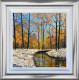 Winters Evening On The River - Original - Framed
