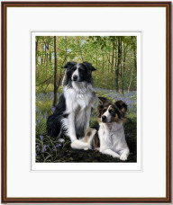 Blues & Twos - Dark Wood Framed