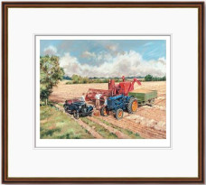 Beer & Barley - Dark Wood Framed