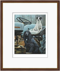 Work Mates - Dark Wood Framed