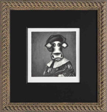 Study Of The Laughing Cowvalier - Framed