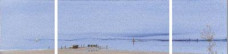 Across The Sea (Triptych) - Mounted