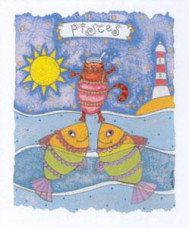 Romance On High - Pisces - Set 2 - Mounted