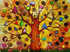 Tree Of Life - Dawn - Unique Edition - Framed