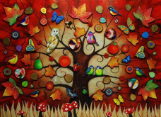 Tree Of Life - Autumn - Unique Edition - Framed