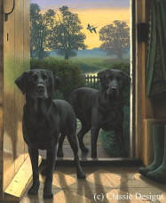 Early Risers - Dark Wood Framed