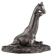 Inseparable - Giraffes, Bronze Sculpture