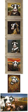 The Great Moosters - Set Of 6 - Framed